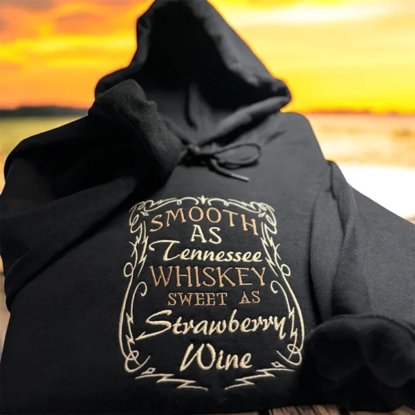 Smooth as Tennessee whiskey embroidered sweatshirt/hoodie. - Image 2