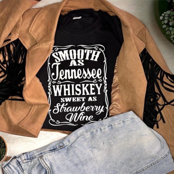 Smooth as Tennessee Whiskey printed t-shirt - Image 2