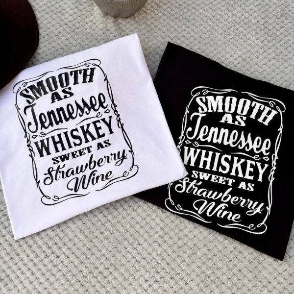 Smooth as Tennessee Whiskey printed t-shirt - Image 3