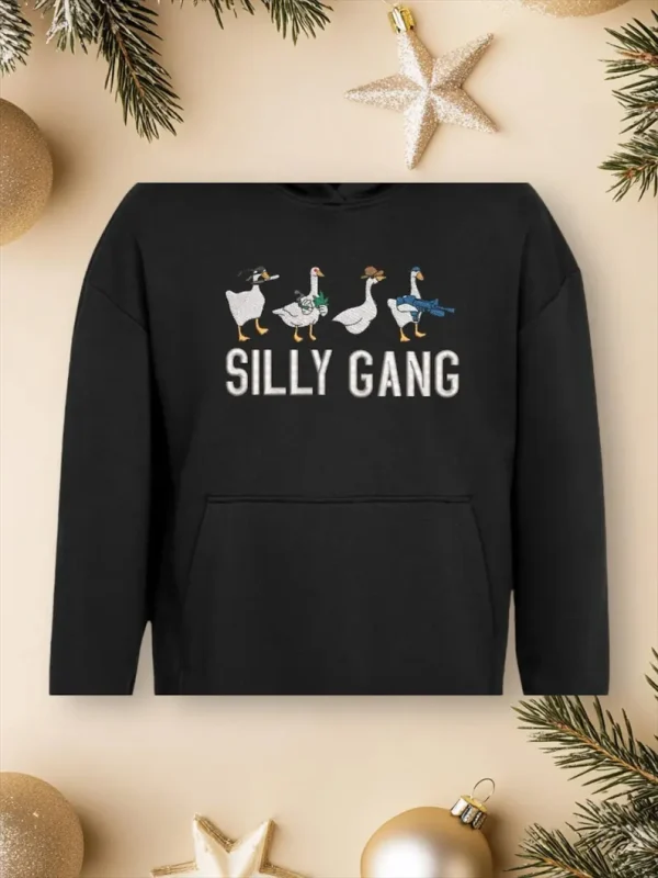 Embroidered Silly goose sweatshirt/hoodie