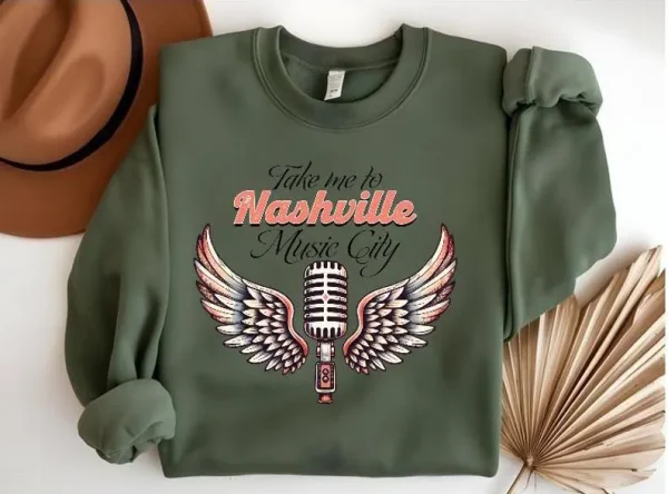 Take me to Nashville city, sweatshirt/hoodie - Image 2