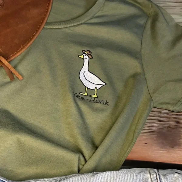 Embroidered Yee honk silly goose sweatshirt. - Image 3