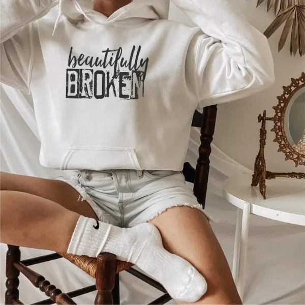 Beautifully broken printed Sweatshirt/hoodie - Image 2