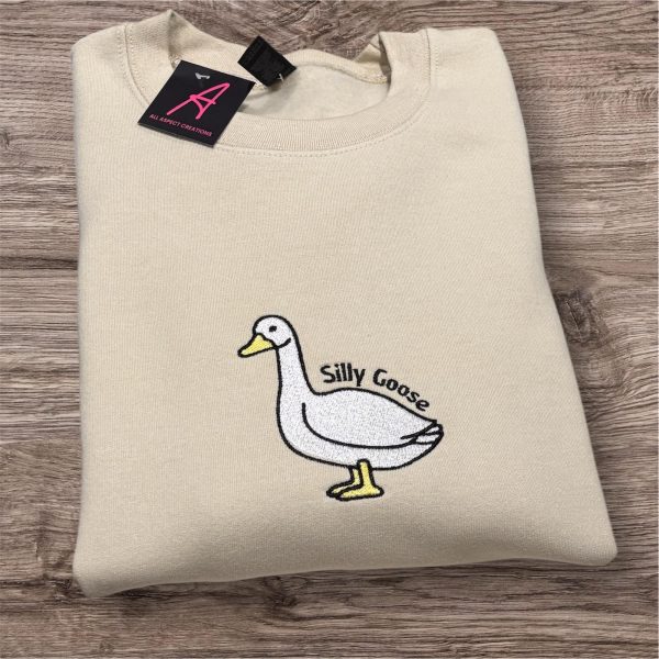 Embroidered Silly Goose Sweatshirt/hoodie - Image 4