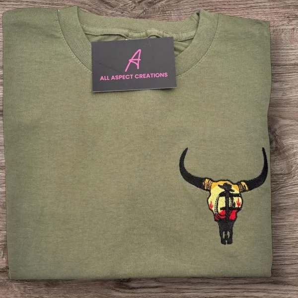 Western longhorn embroidered sweatshirt/Hoodie.