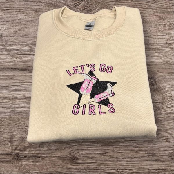 Lets go girls embroidered sweatshirt/Hoodie.