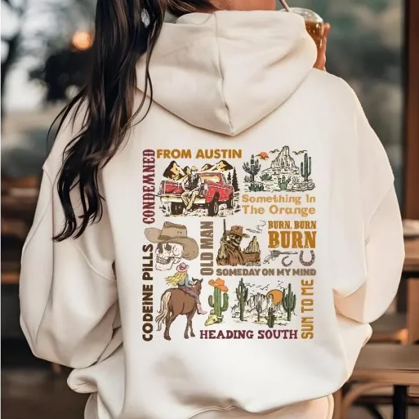 Country music song titles sweatshirt/hoodie.