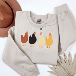 Embroidered Chicken Sweatshirt