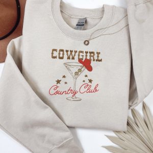 Embroidered Cowgirl Country Club Sweatshirt