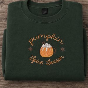 Embroidered Pumpkin Spice Sweatshirt