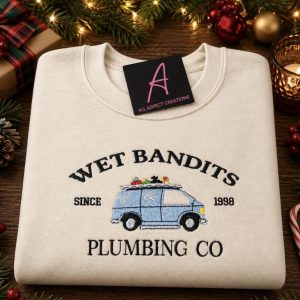 Embroidered Wet Bandit Home Alone Christmas sweatshirt