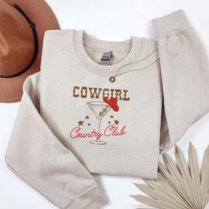 Embroidered Cowgirl Country Club Sweatshirt