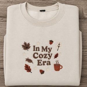 Embroidered In my cozy era Sweatshirt