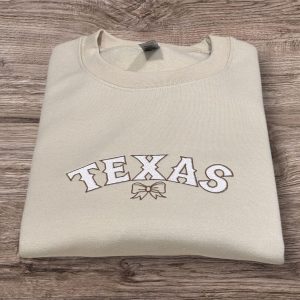 Embroidered Texas Sweatshirt: Western Cowgirl Style