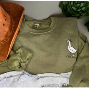 Embroidered Yee-Honk Goose Sweatshirt: Country Western Clothing