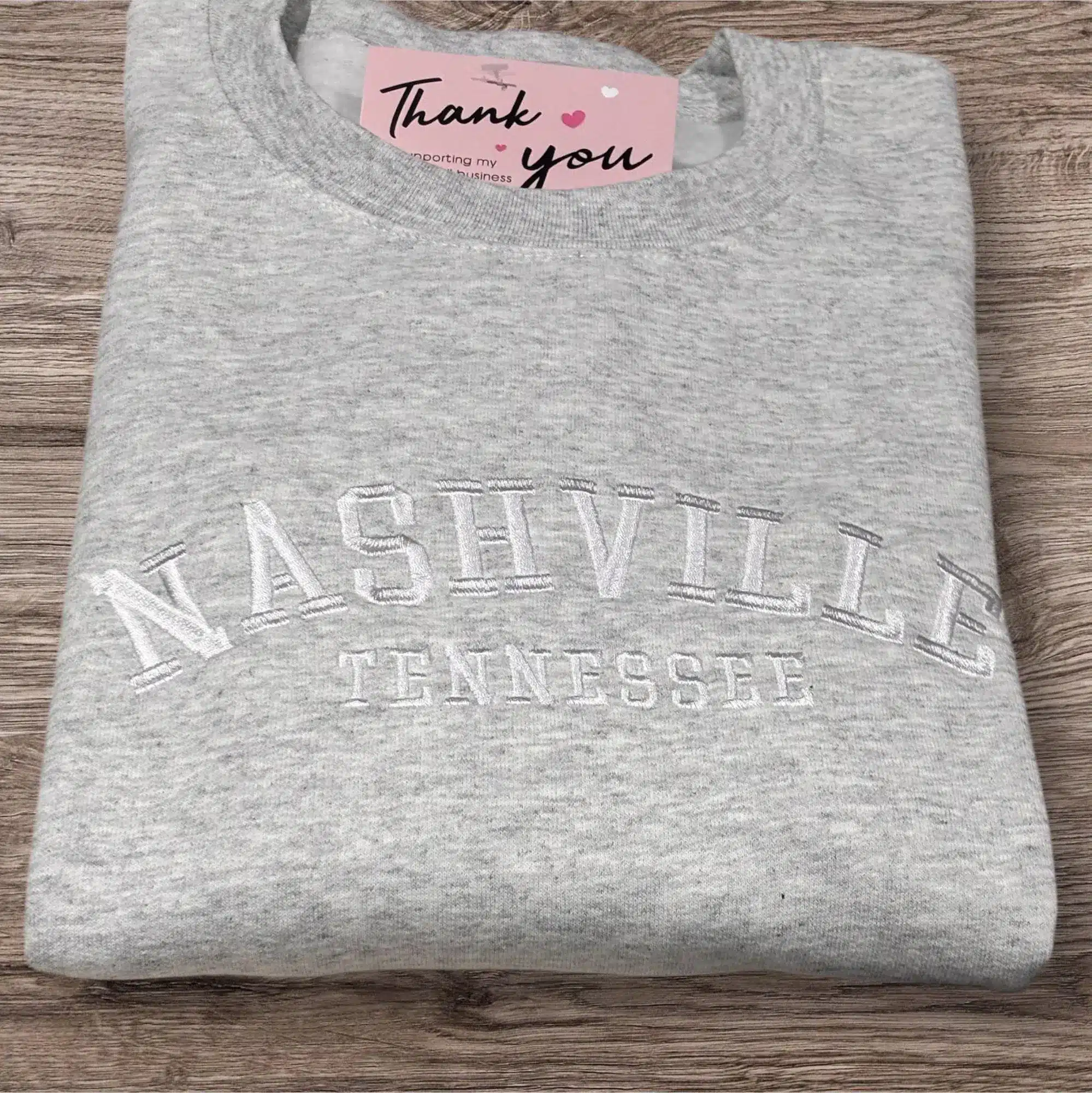 Embroidered Nashville Tennessee Sweatshirt: Country Music Westernwear - Image 4