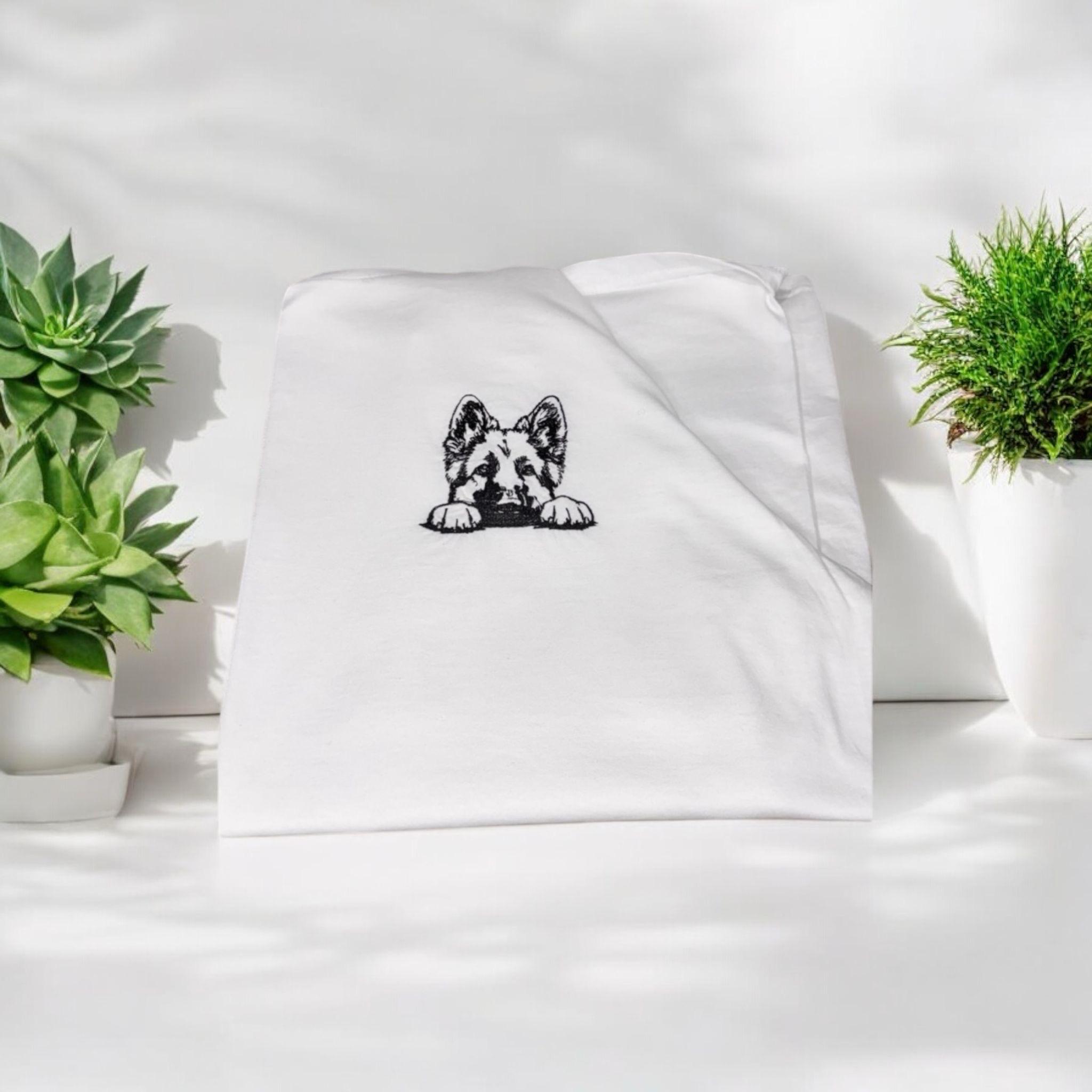 Embroidered German Shepherd Sweatshirt: Custom Alsatian Hoodie