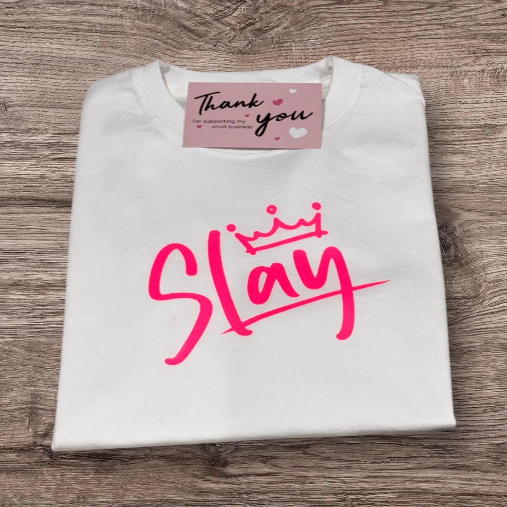 Kids 'Slay' Slogan Tee: Girls Fashion Clothing - Image 3