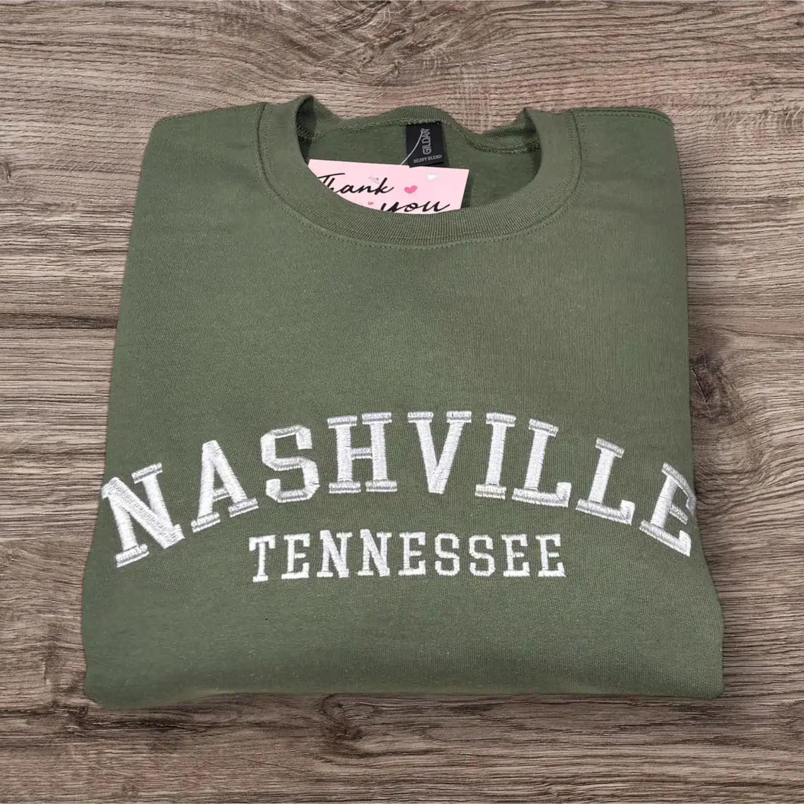 Embroidered Nashville Tennessee Sweatshirt: Country Music Westernwear - Image 3