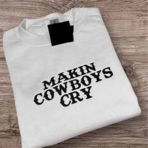 Embroidered Cowboy University Sweatshirt: Western Style Hoodie