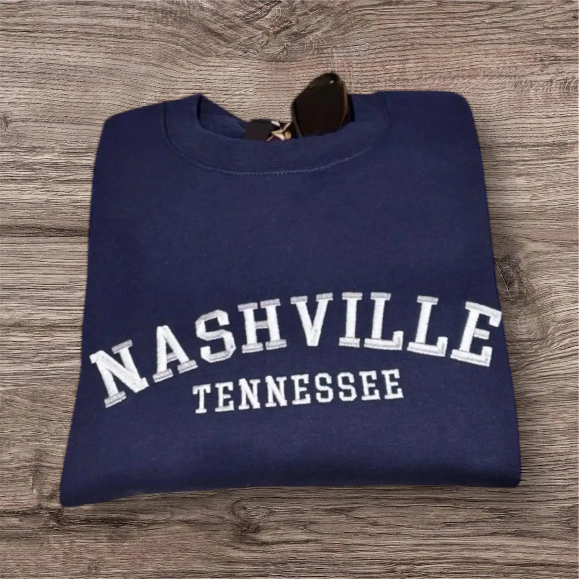 Embroidered Nashville Tennessee Sweatshirt: Country Music Westernwear - Image 2