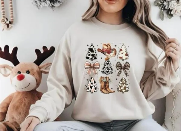 Cowboy Christmas T-Shirt: Country Music Westernwear - Image 2