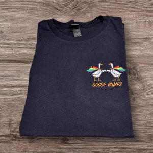 Embroidered Rainbow Goose LGBTQ+ Shirt: Silly Goose Gift