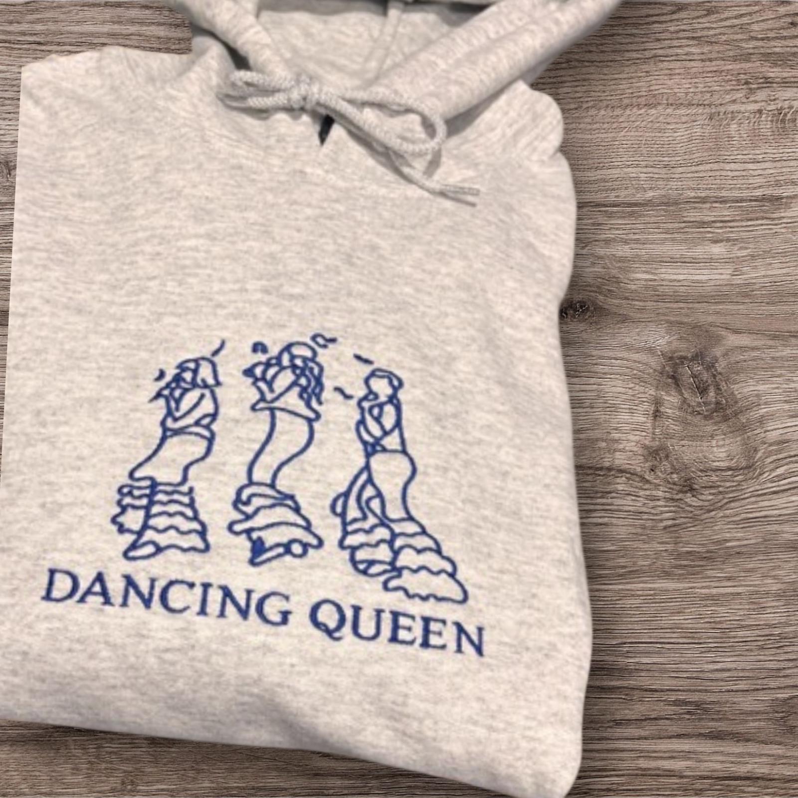 Embroidered Dancing Queen Sweatshirt: Music Hoodie, Ladies Fashion - Image 4