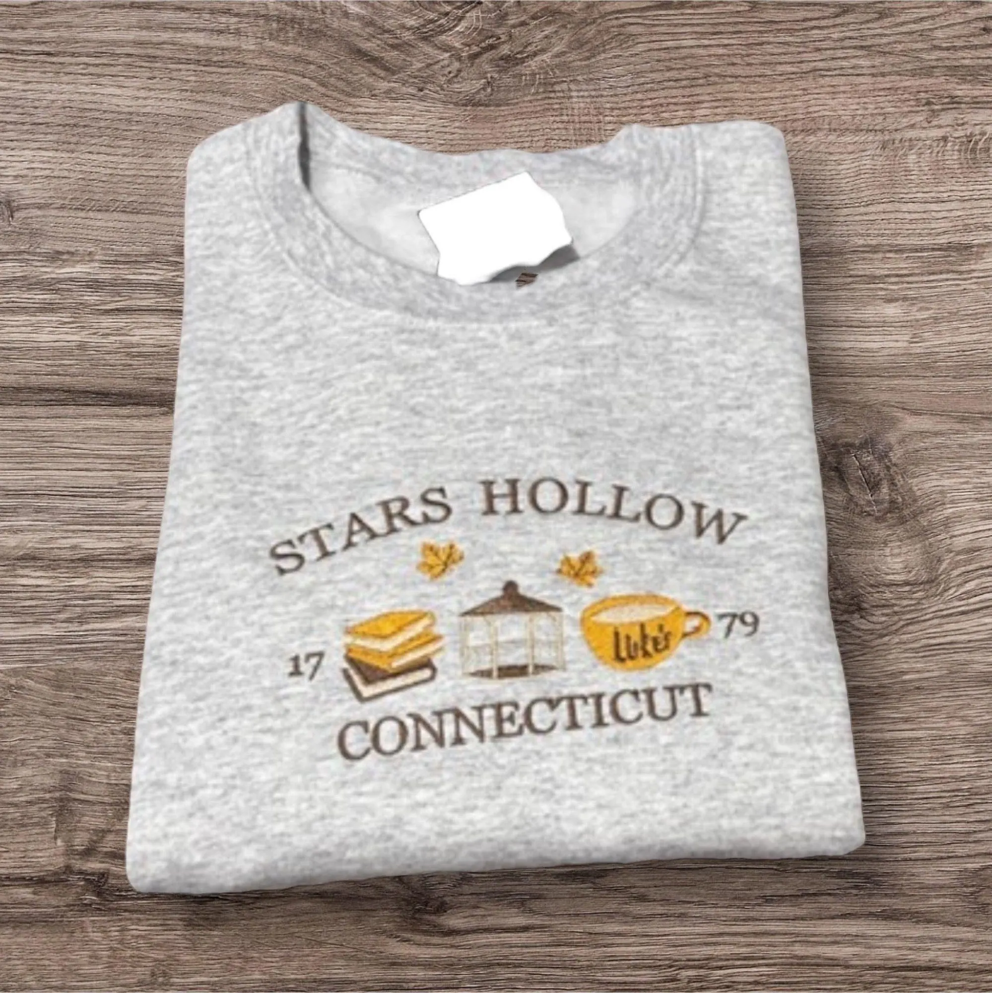 Embroidered Stars Hollow Sweatshirt: Gilmore Girls Hoodie