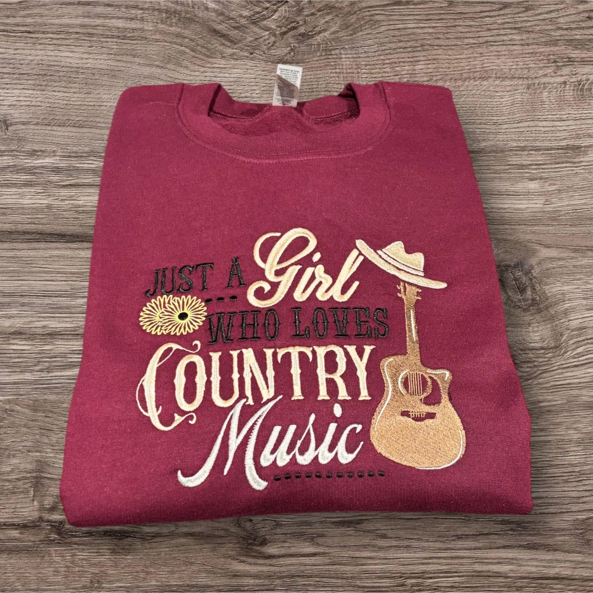Embroidered Country Music Sweatshirt: Western Girl Hoodie - Image 5