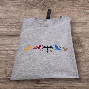 Embroidered dragon tshirt, Sweatshirt or hoodie.