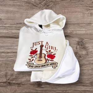 Embroidered Country Music Sweatshirt: Western Cowboy Hat Vibes