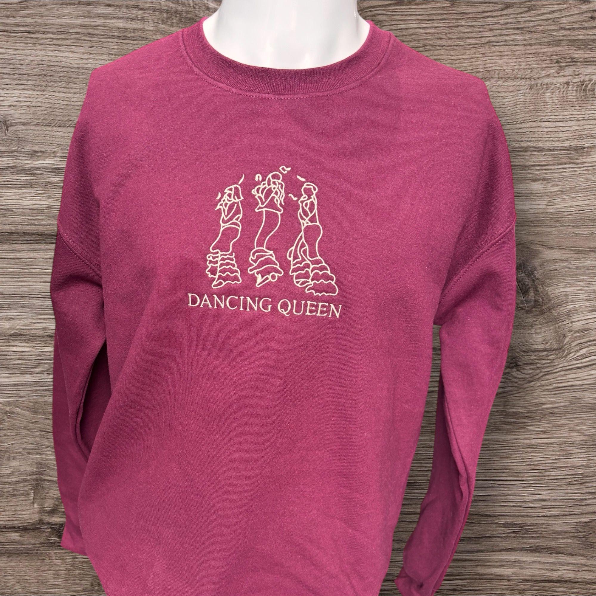Embroidered Dancing Queen Sweatshirt: Music Hoodie, Ladies Fashion - Image 2