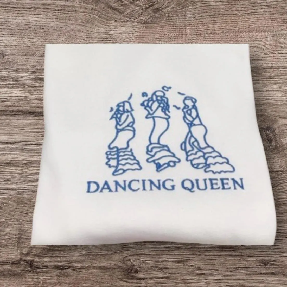 Embroidered childrens dancing queen, sweatshirt or hoodie.