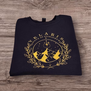 Velaris Embroidered Sweatshirt: City of Starlight, Night Court, Book Lover
