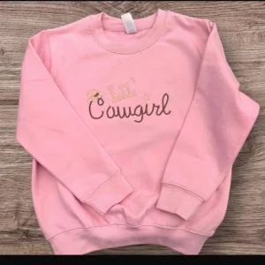 Personalized Embroidered Cowgirl/Cowboy Sweatshirt or Hoodie: Kids Western Fashion