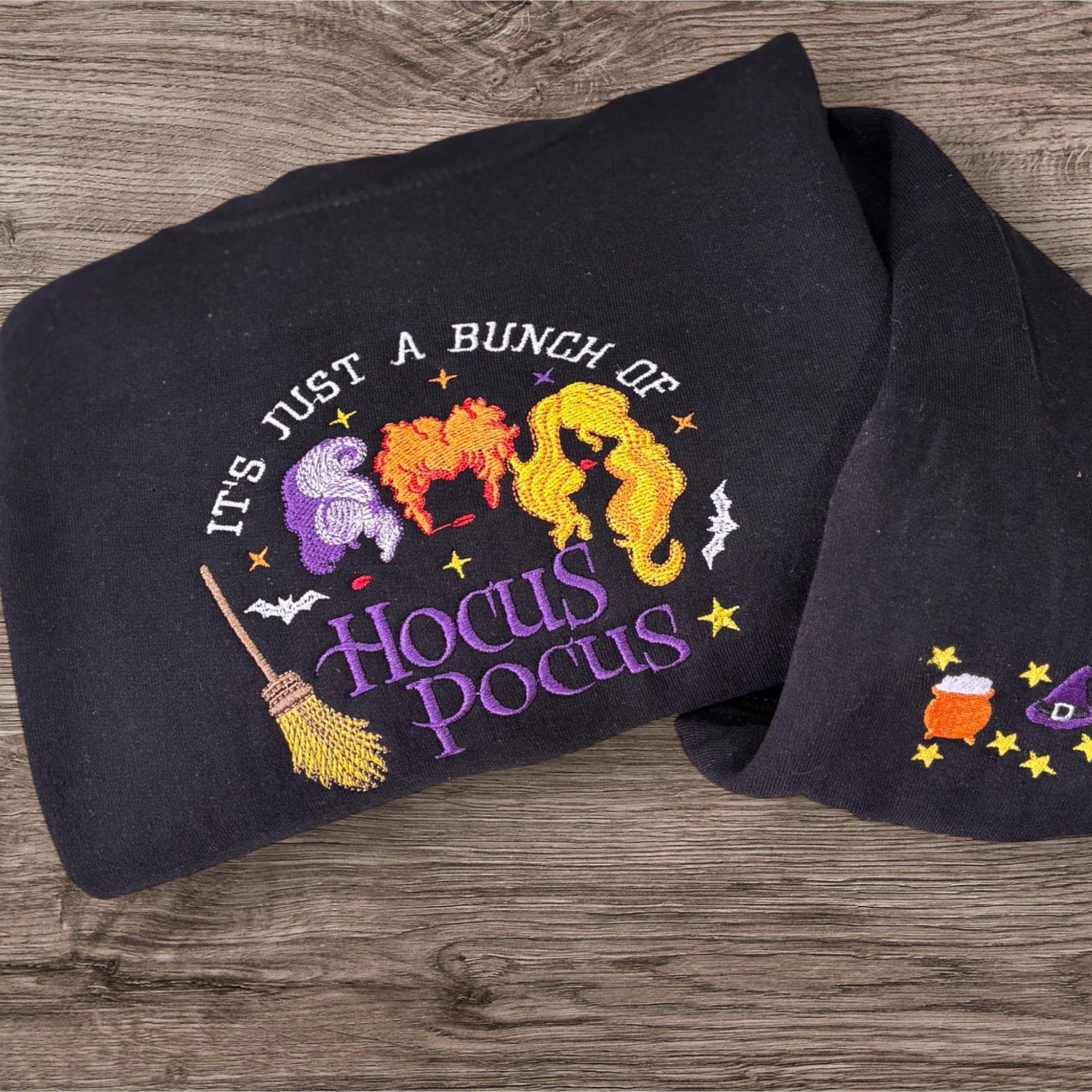 Halloween embroidered sweatshirt, movie hoodie, clothing, crewneck sweater,Halloween jumper, gift for adults.