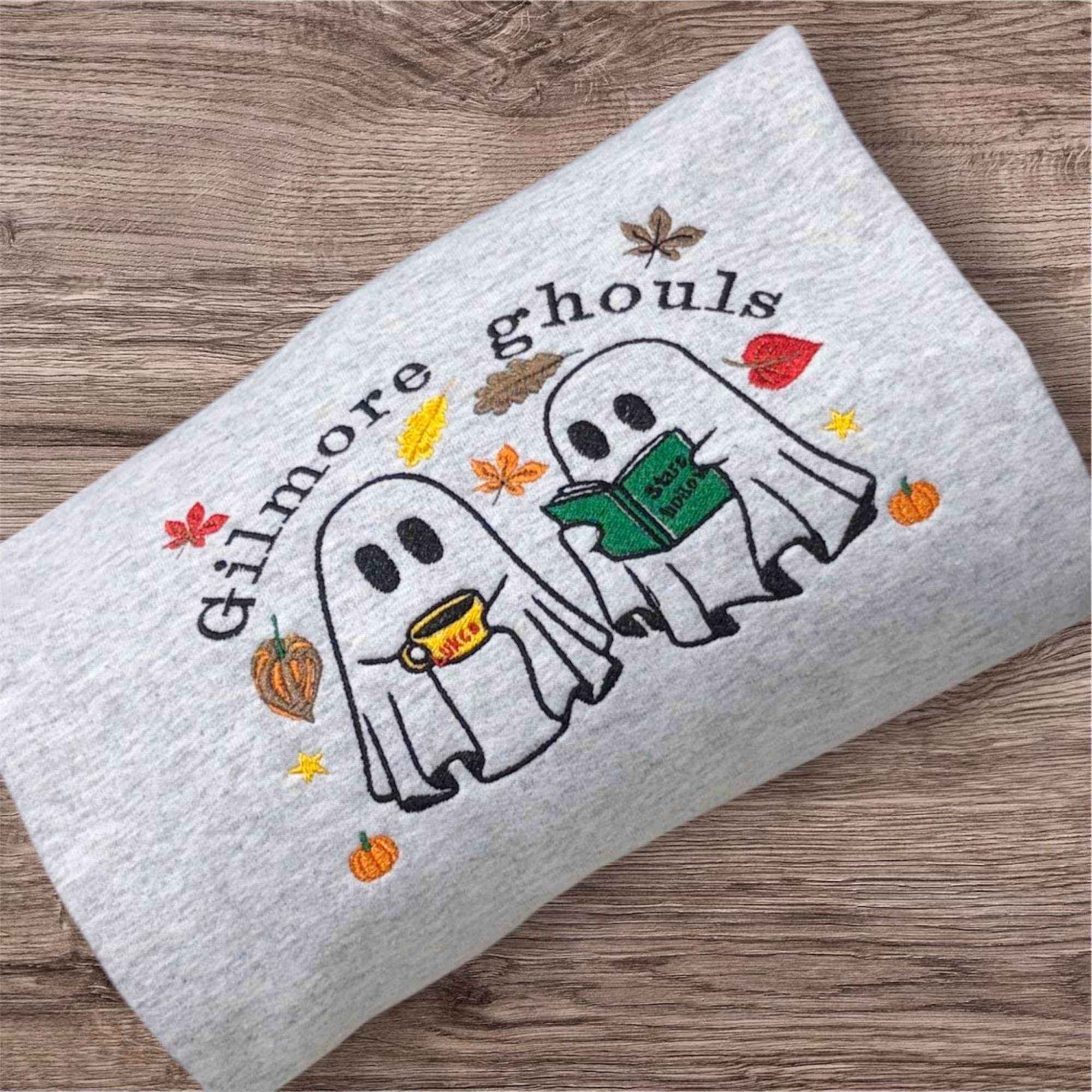 Gilmore Ghouls Embroidered Sweatshirt: Stars Hallow Halloween Jumper - Image 3