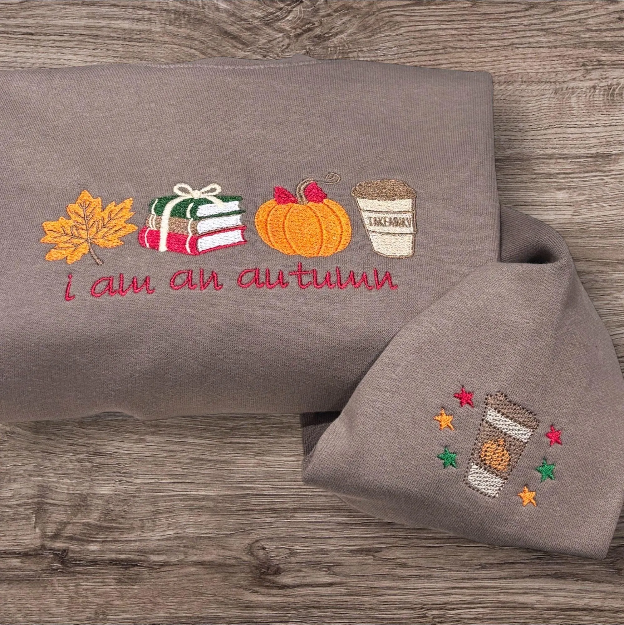 Embroidered "I am an Autumn" Sweatshirt: Gilmore Girls Inspired Crewneck - Image 4