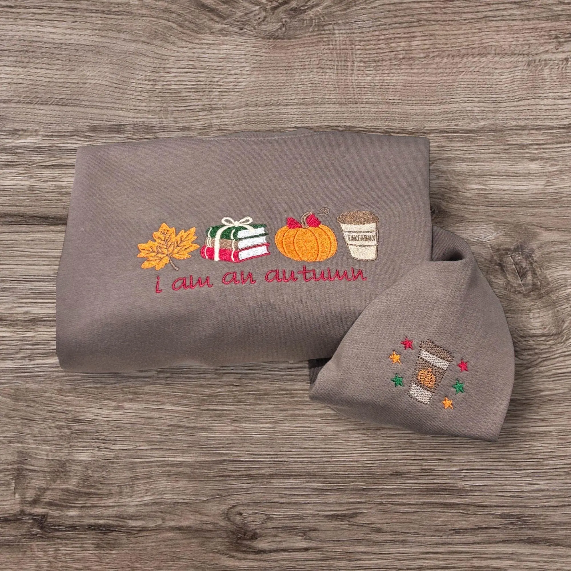Embroidered "I am an Autumn" Sweatshirt: Gilmore Girls Inspired Crewneck - Image 3