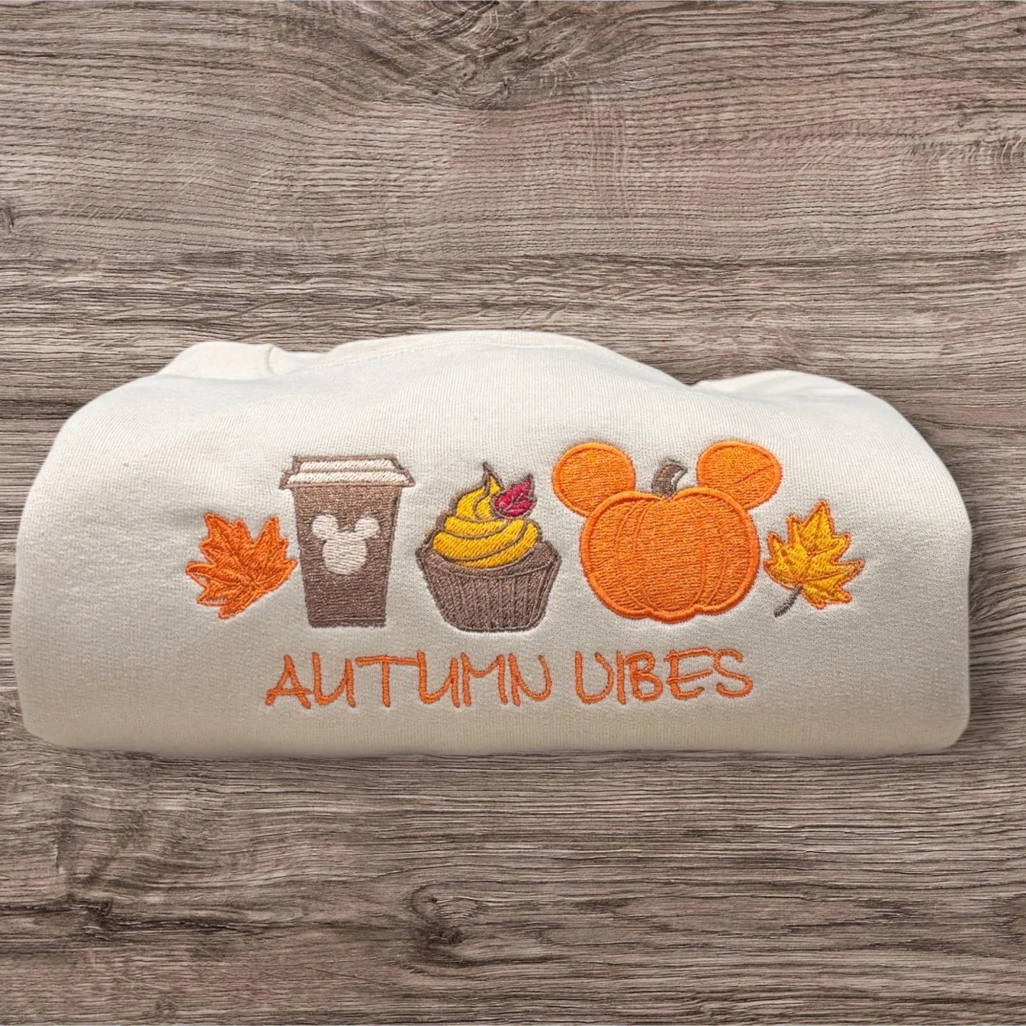Embroidered Autumn Vibes Sweatshirt: Cozy Fall Season Jumper - Image 2