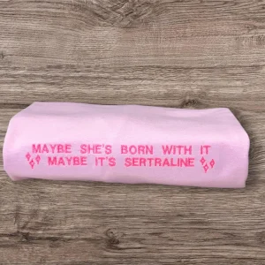 Custom Embroidered 'Sertraline' Sweatshirt: Funny Mental Health Apparel