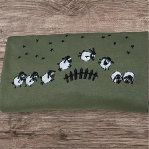 Embroidered Sheep Sweatshirt