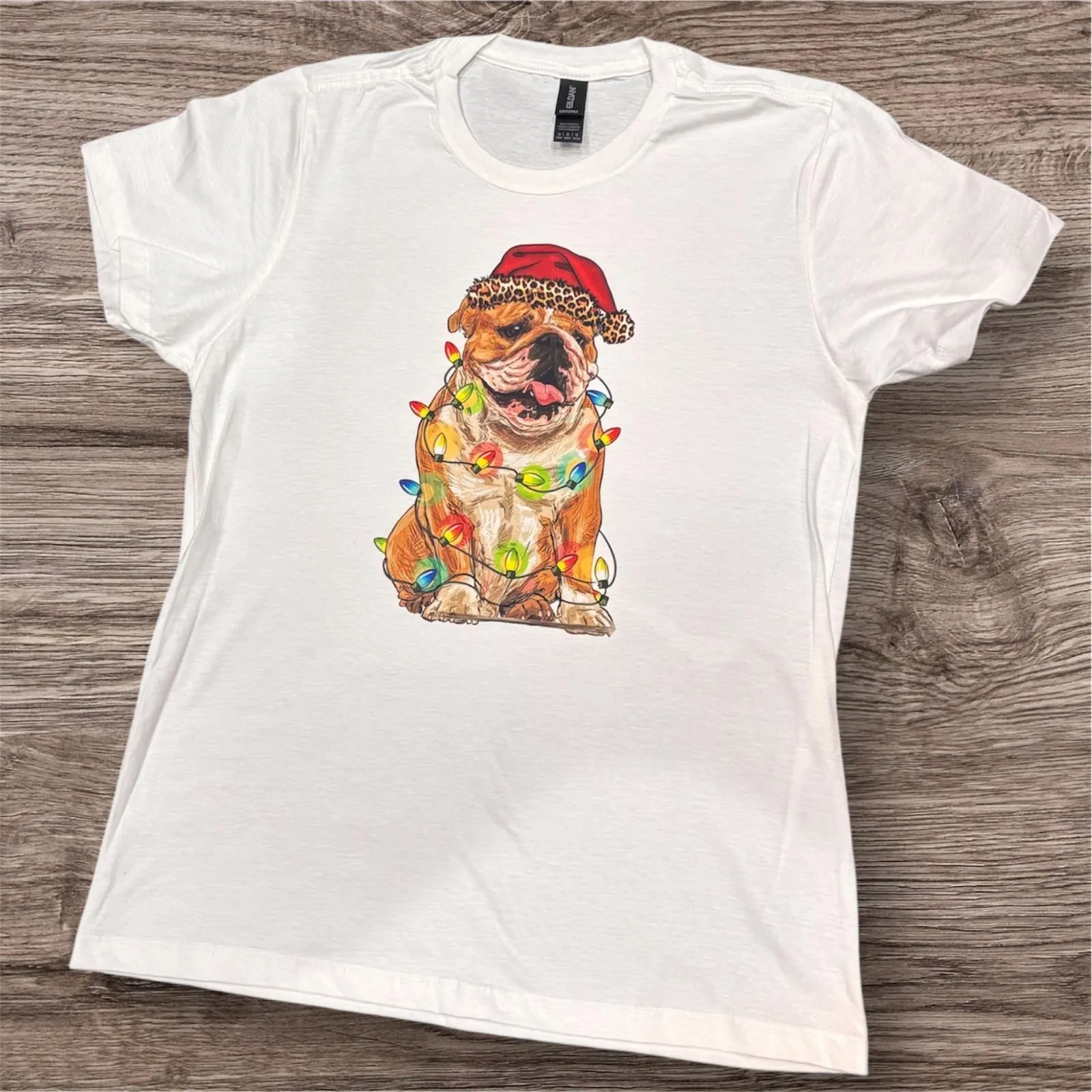 English Bulldog Christmas Shirt: Festive Dog Jumper, Unisex Crew Neck - Image 2