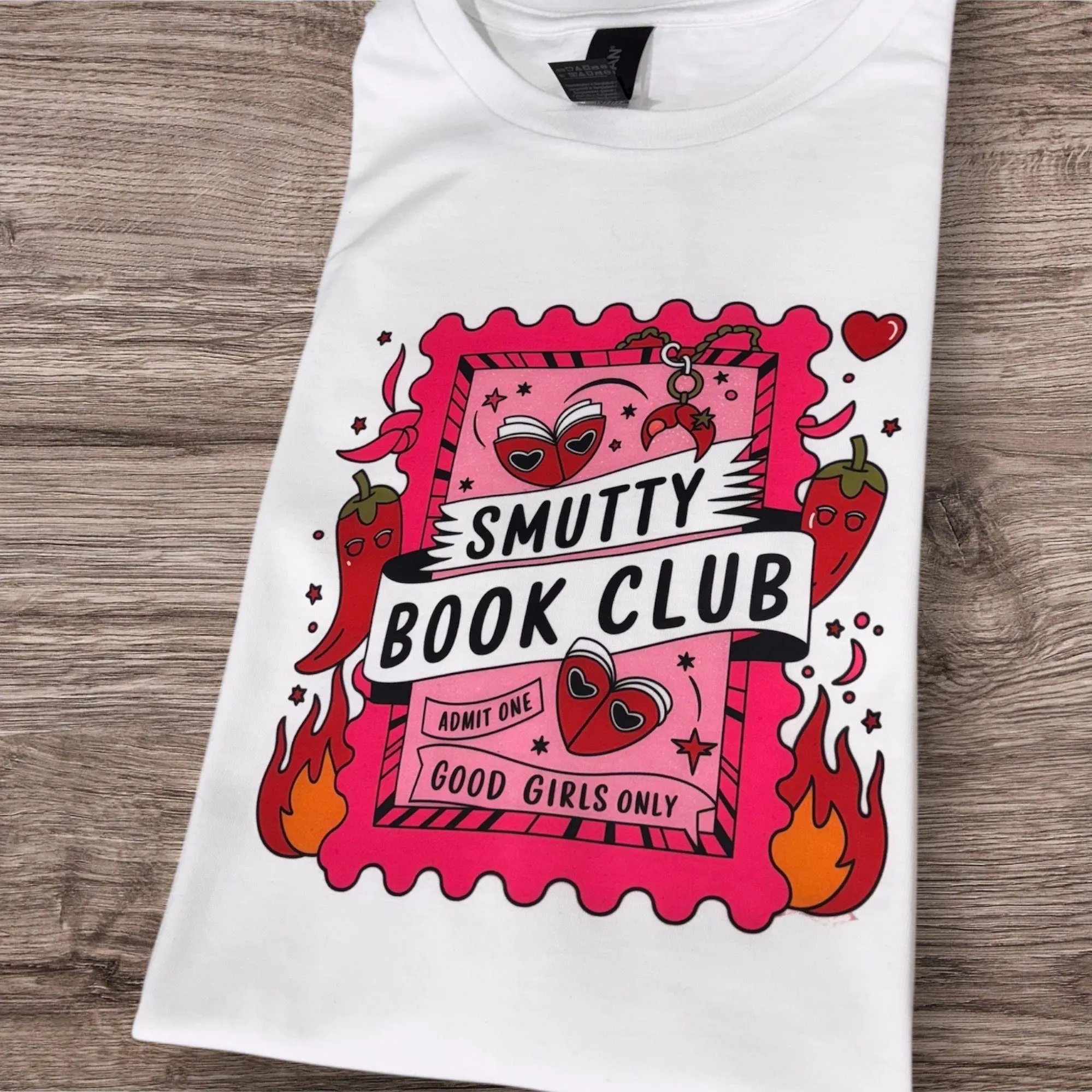 Smutty Book Club Shirt: Spicy Reader Tee, Bookish Gift