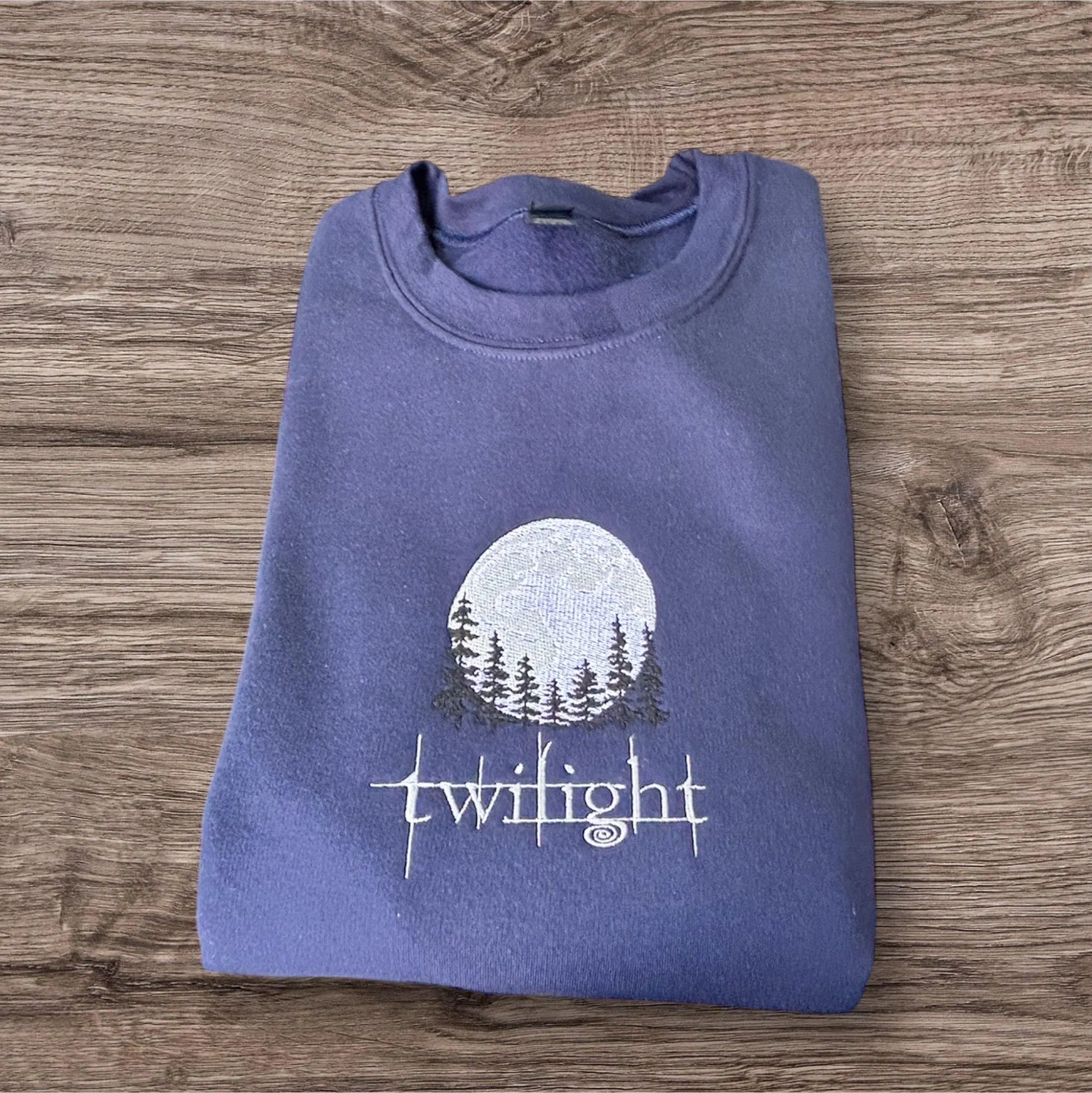 Twilight Embroidered Sweatshirt or Hoodie, Bookish Sweater, Eclipse Breaking Dawn New Moon Shirt, Twilight Saga Shirt, Readers Gift. - Image 2
