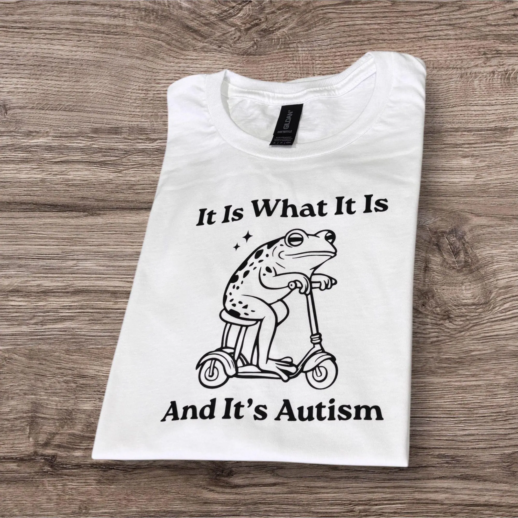Funny Frog Meme T-Shirt: Autism Awareness, Retro Style