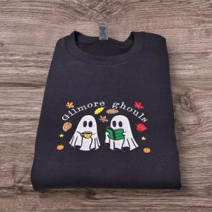 Gilmore Ghouls Embroidered Sweatshirt: Stars Hallow Halloween Jumper