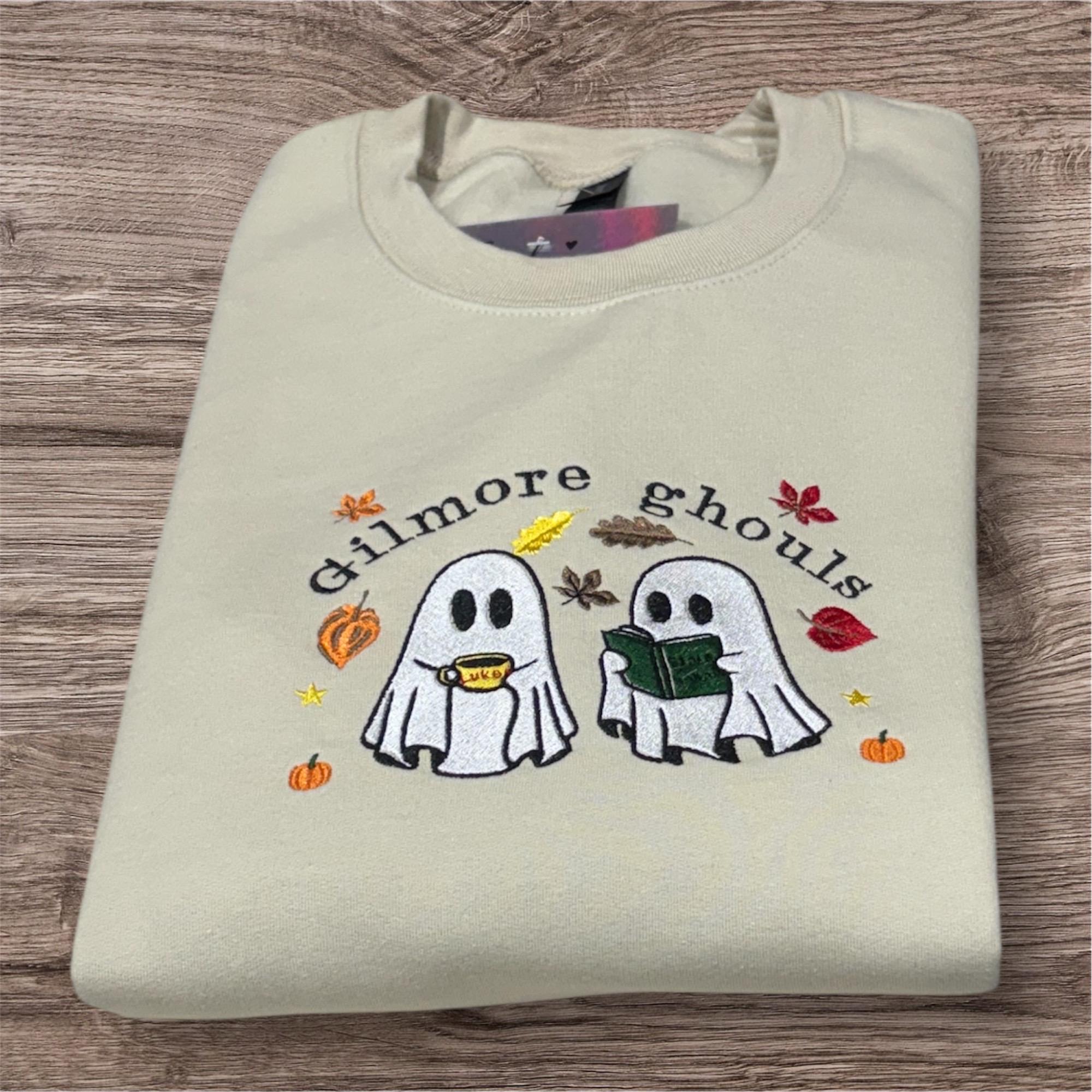 Gilmore Ghouls Embroidered Sweatshirt: Stars Hallow Halloween Jumper - Image 4