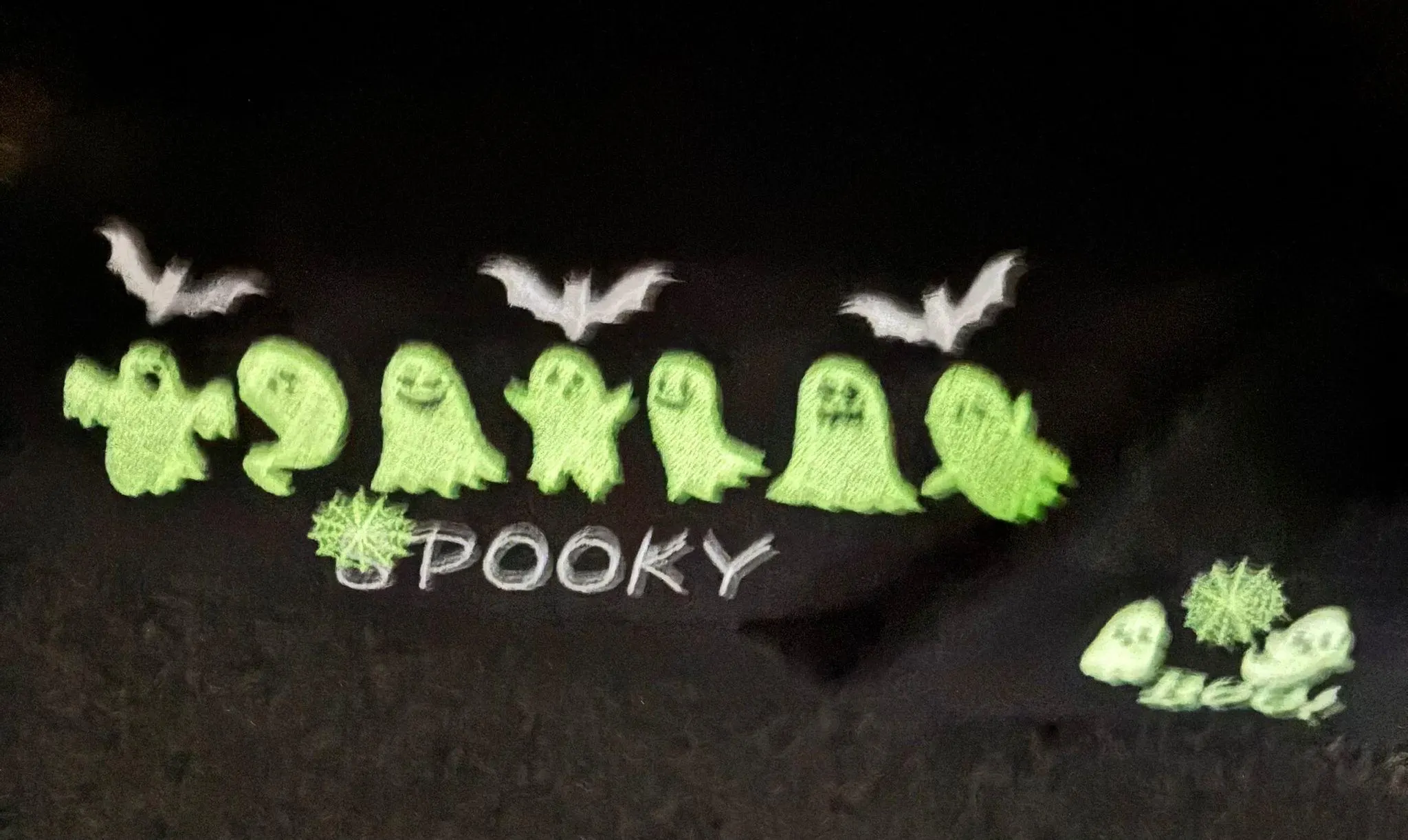 Embroidered Glow in the Dark Ghost Sweatshirt: Spooky Halloween Hoodie - Image 2